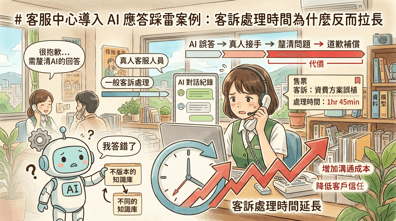 客服中心檢查 AI 應答錯誤與客訴處理流程