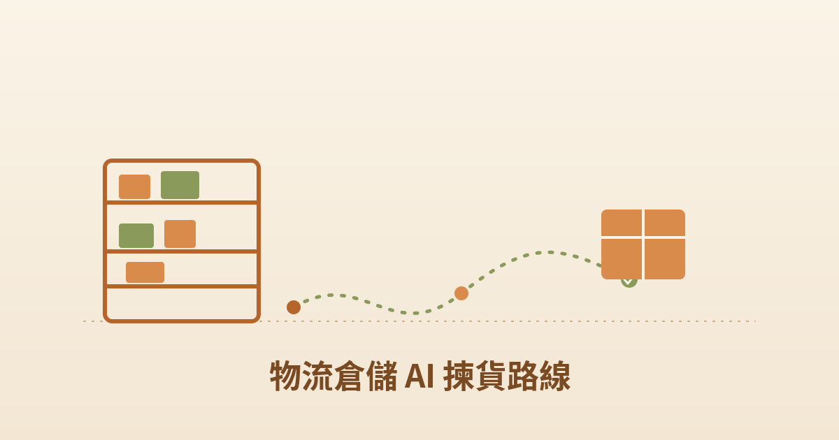 物流倉儲透過 AI 規劃揀貨路線並提升出貨效率