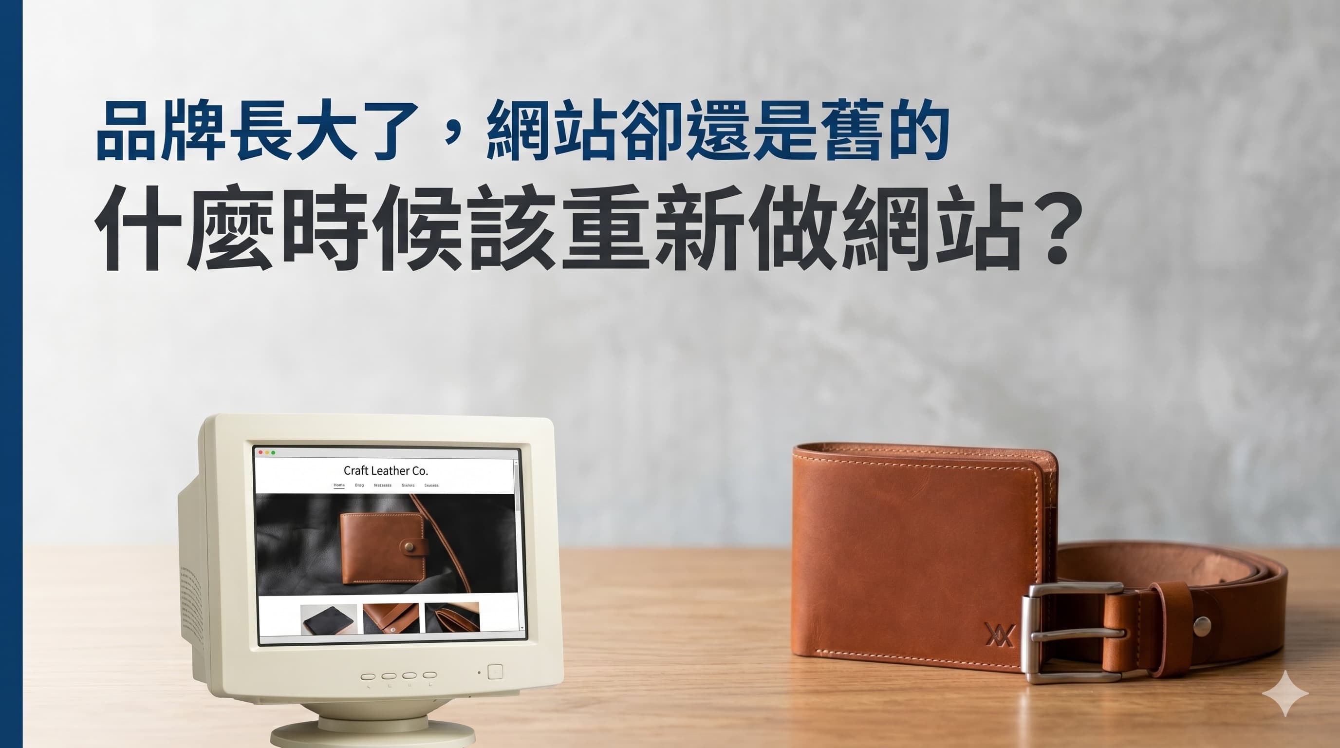 品牌官網隨著事業成長需要重新整理定位、產品結構與銷售流程的文章封面