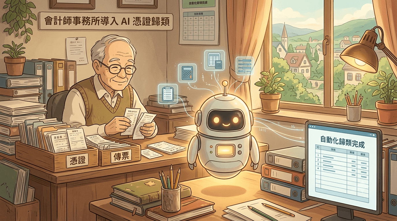 會計師事務所運用 AI 辨識並歸類發票與收據憑證