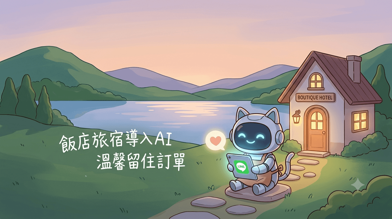 飯店旅宿以 AI 客服機器人即時回覆旅客詢問並提升訂房轉換率