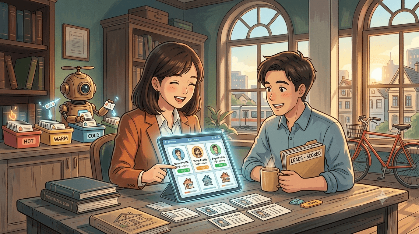 房仲團隊運用 AI 分析買方名單並依購屋意願排序